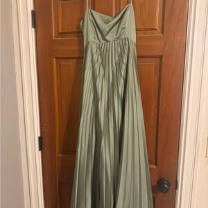 Abercrombie & Fitch Green Sweetheart Maxi Dress